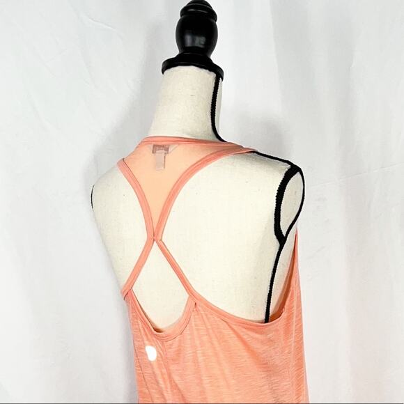 Balance Cover-Up Collection Tangerine Mesh & Cutout Racerback Cover Up Dress SzL - Picture 12 of 16